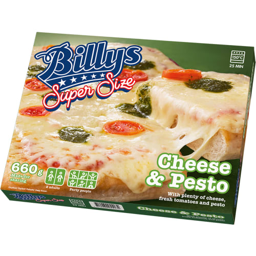 Cheese & Pesto Pizza Super Size Fryst