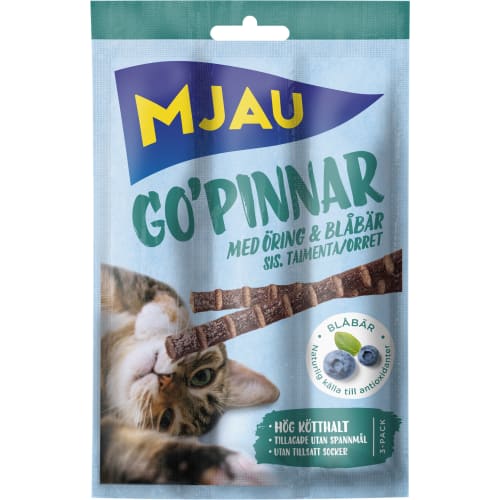 Öring Blåbär Gopinnar Kattgodis 3-pack