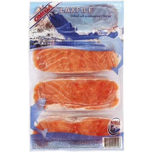 Laxfilé Portionsbitar Frysta/4-pack
