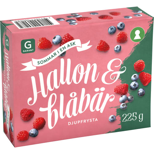 Hallon Blåbär Frysta