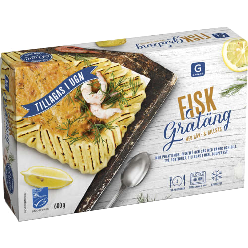 Fiskgratäng Räk & Dillsås Fryst