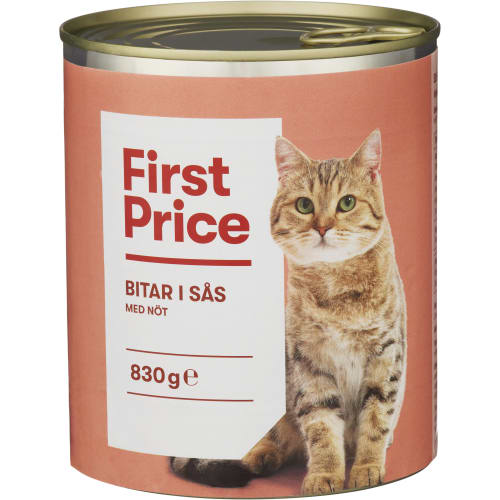 Nöt Bitar i Sås Kattmat Våt