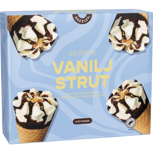 Vanilla Cones Glasstrutar