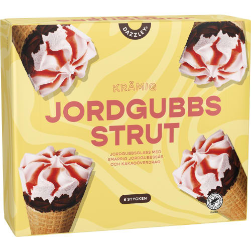 Strawberry Cones Glasstrutar