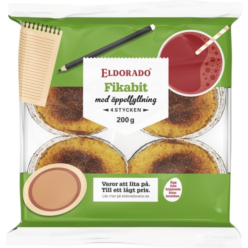 Eldorado Fikabit Äppelsmak 4-pack