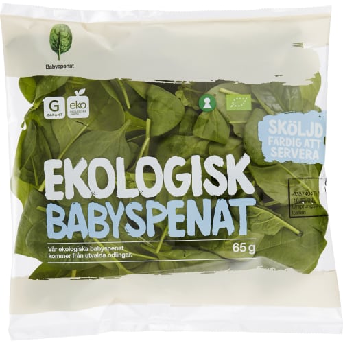 Babyspenat Ekologisk Klass 1