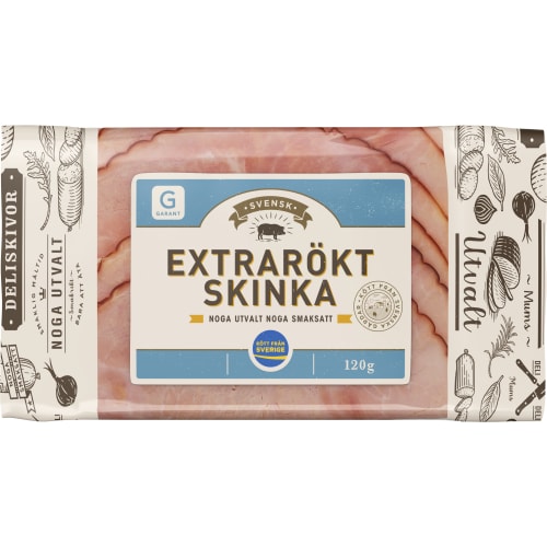 Skinka Extrarökt Deliskivor