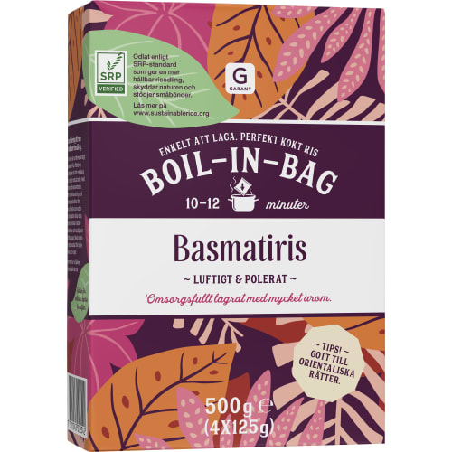 Basmati Boil-in-bag 4x125g