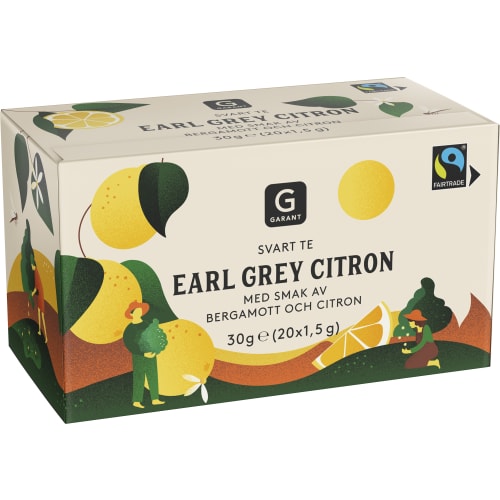Garant Earl Grey Citron Svart Te