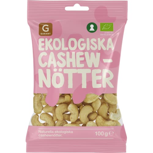 Cashewnötter Ekologiska