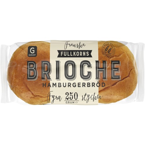 Hamburgerbröd Brioche Fullkorn 4-pack