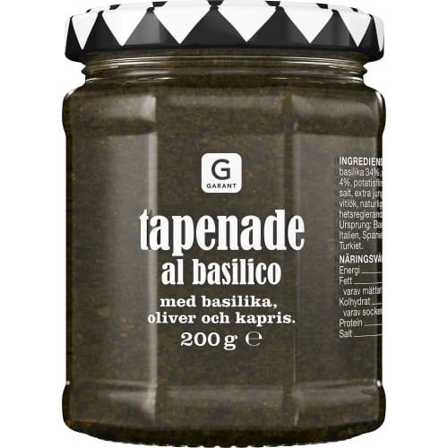 Garant Tapenade Al Basilico Basilika Oliv Kapris