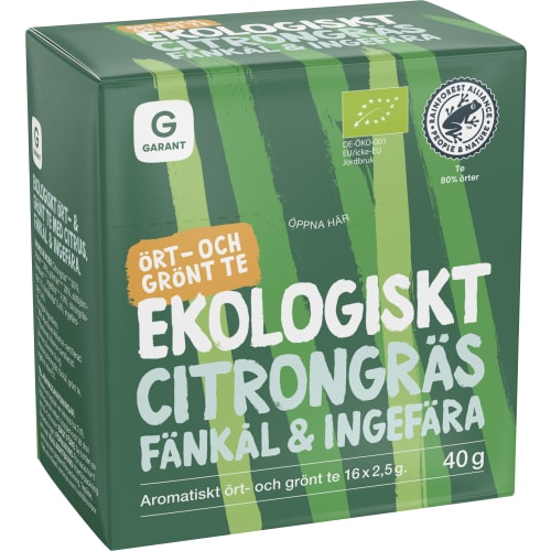 Citrongräs Fänkål&ingefära Te
