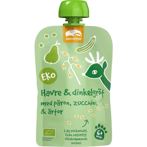 Havre Dinkel- Gröt Päron Zucchini Från 6 Månader