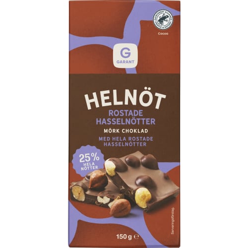 Helnöt Hassel Mörk Choklad
