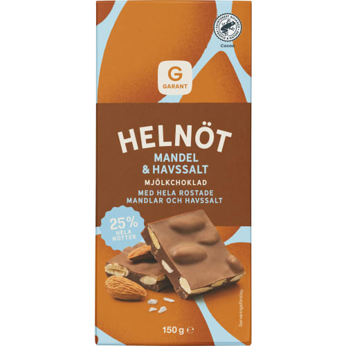 Helnöt Havssalt/mandel Mjölkchoklad