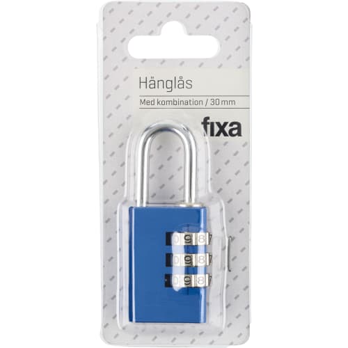 Hänglås 30Mm Kombinations Lås