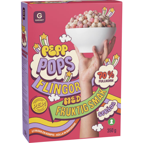 Garant Pepp Pops Fruktig Smak Flingor