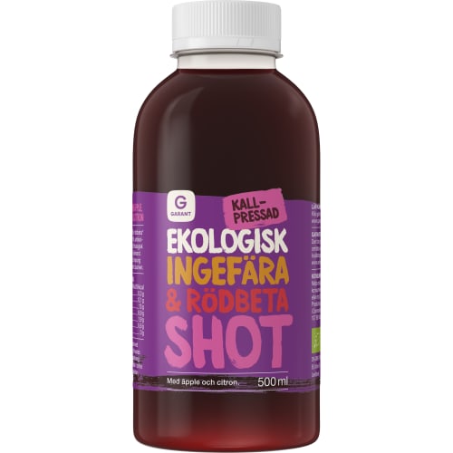 Ingefära Rödbe Kallpressad Shot Eko