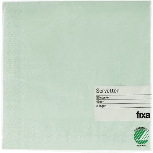Servett Pale Green 40x40cm