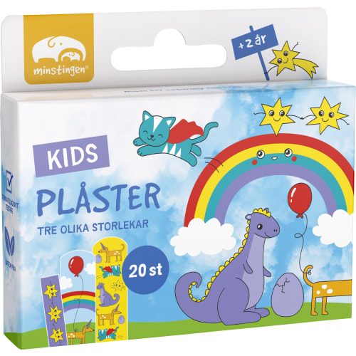 Kids Plåster Tre Olika Storlekar +2år