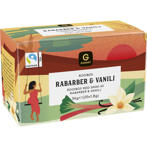 Garant Rabarber Vanil Rött Te