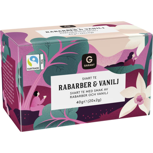 Vanilj Rabarb Te