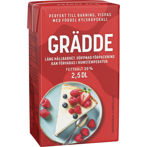 Grädde Lång Hållbarhet 30%