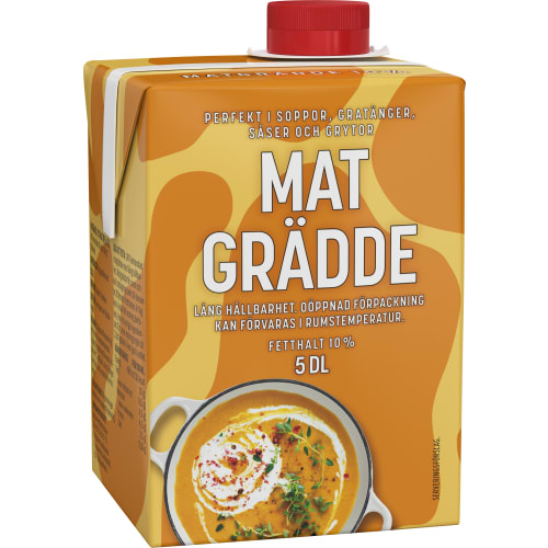 Mat Grädde Lång Hållbarhet 10%