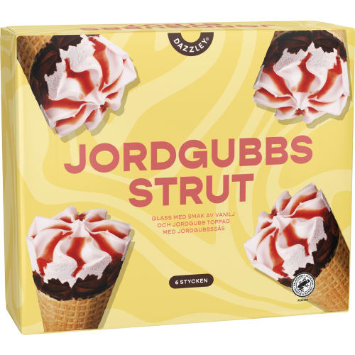Jordgubb Strut Glass