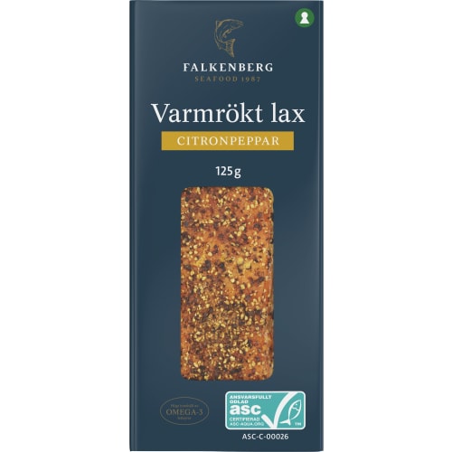 Varmrökt Lax Citronpeppar Portionsbit