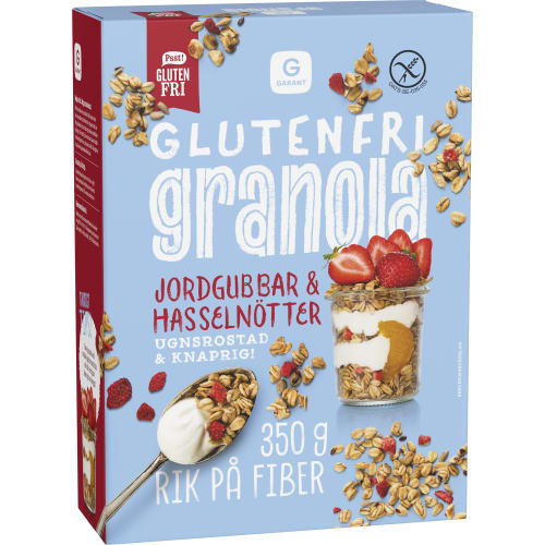Granola Hasselnöt Jordgubb Glutenfri