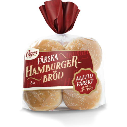 Hamburgerbröd Ljusa 8-pack
