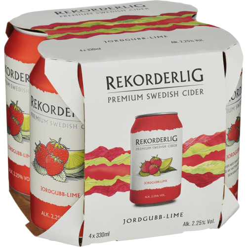 Rekorderlig Jordgubb Lime 2,25% Cider Burk
