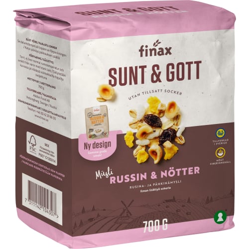 Russin&nötter Sunt & Gott Müsli