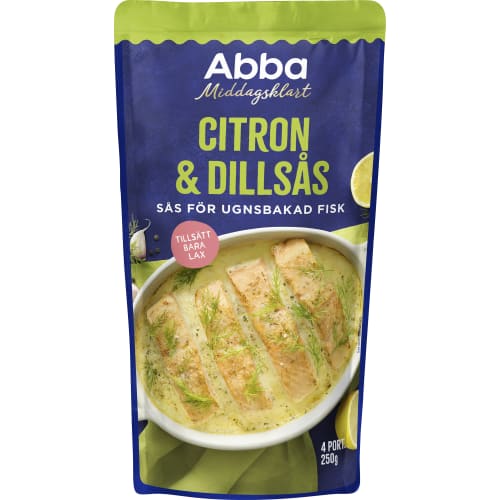 Citron & Dill Sås Ugnsbakad Fisk 4 Port