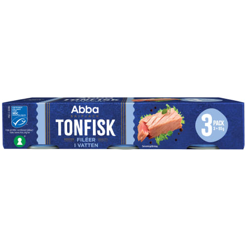 Tonfisk Vatten 3x95g