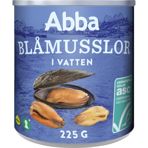 Blåmusslor i Vatten