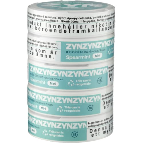 Zyn Spearmint Mini Tobaksfritt Snus
