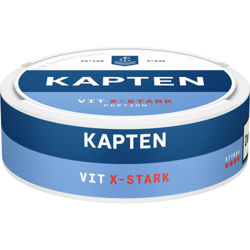 Kapten Vit X-stark Portionssnus