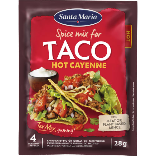 Taco Spice Mix Hot Cayenne