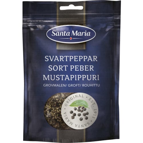 Svartpeppar Grovmalen Påse