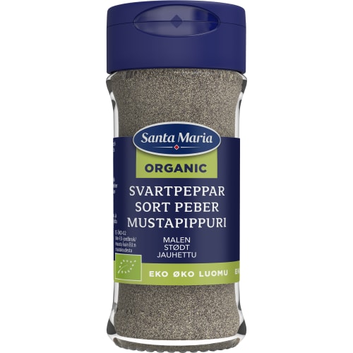Svartpeppar Malen Organic Burk