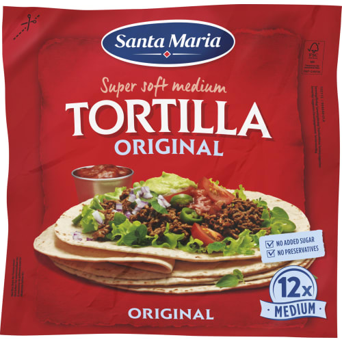 Tortilla Original Medium 12-pack