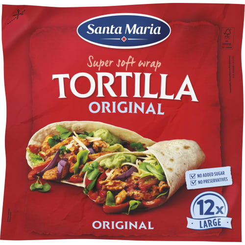 Tortilla Original Large 12-pack