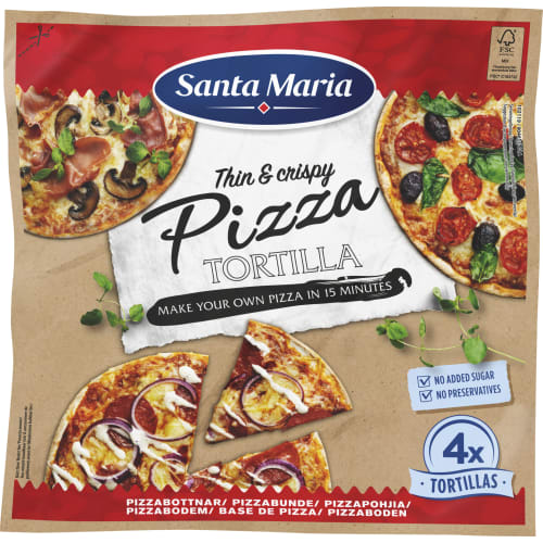 Pizza Tortilla 4-pack