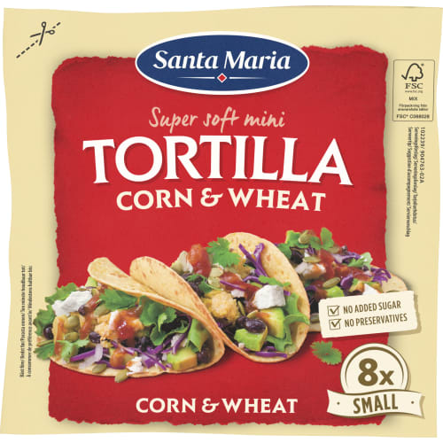 Tortilla Corn & Wheat Small 8-pack