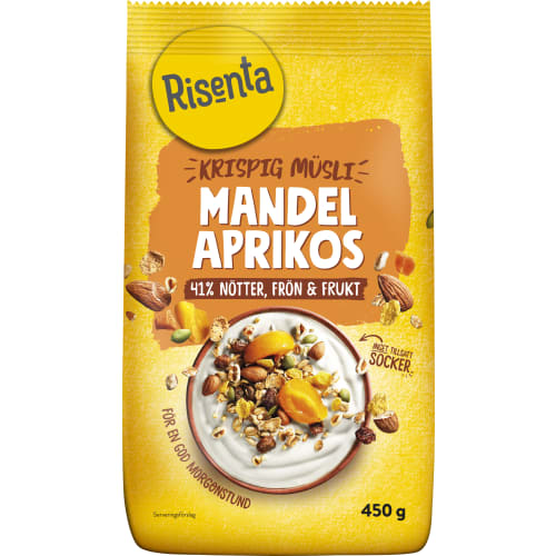 Mandel Aprikos Krispig Müsli