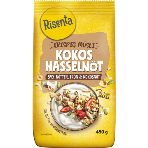 Kokos Hasselnö Krispig Müsli