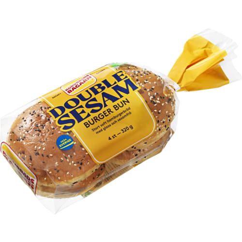 Burger Bun Double Sesam 4-pack